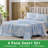 Gogreen 100% Cotton 4PC Deep Pocket Queen Sheet Set Fit 16", Breathable Super Soft Queen Size Sheet Set, Luxury Hotel Style Home Decor Queen Bed Sheet Set, Gift For Women, Men-117482948-117482955