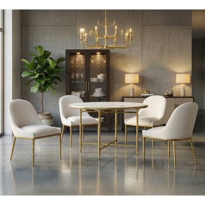 Lalia 5-Piece Round Dining Table Set