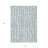 3' X 5' Sky Blue And Ivory Abstract Washable Indoor Outdoor Area Rug