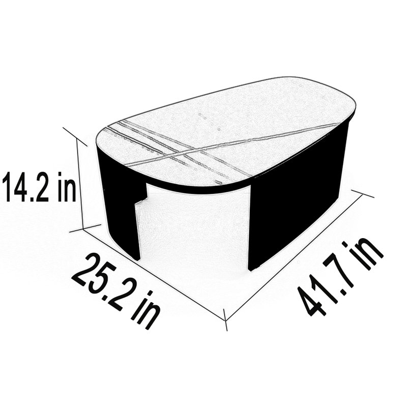 Table basse Modern Luxury, Noir