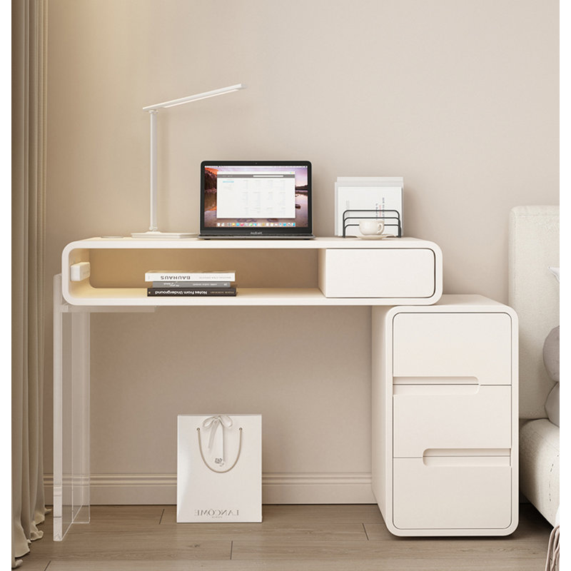 Bureau minimaliste: rangement de tiroir intégré, H 29,92 po x l 31,50 po x P 15,75 po 