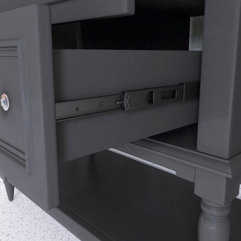 Ensemble de meuble-lavabo 36 po avec lavabo, Noir