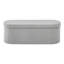 Coffre de rangement ovale avec repose-pieds