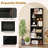 2PCS 70'' all 6-Tier Bookcase w/ 6 Open Shelves Anti-Toppling Kits Living Room-97230707