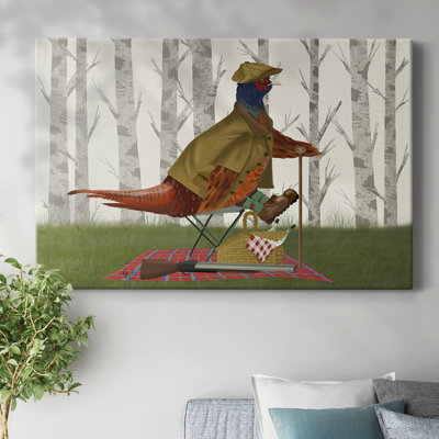 Pheasant Shooting Party 4-Gallery Wrapped Canvas
