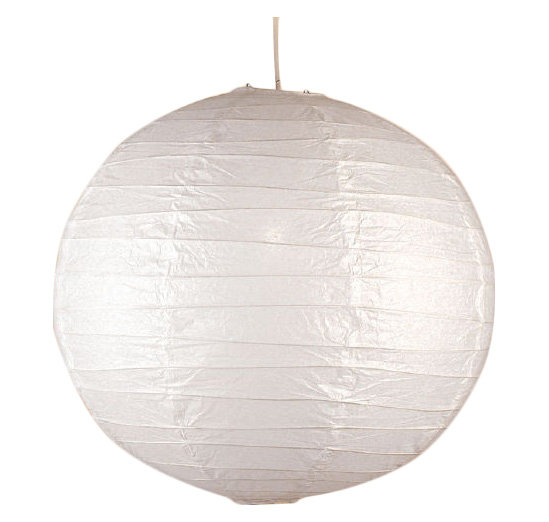 40cm Paper Sphere Pendant Shade, White, 40cm H x 40cm W x 40cm D
