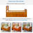 Twin Size Platform Storage Bed Solid Wood Bed With 6 Drawers