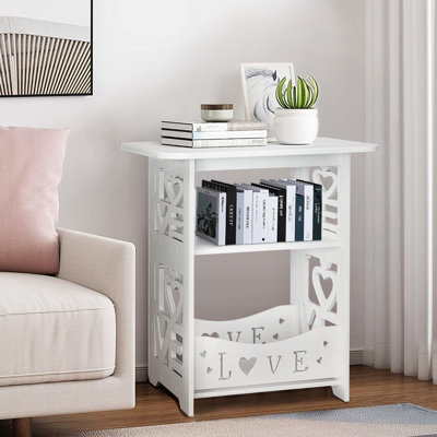 Amyra Four Leg Rectangular Side Table