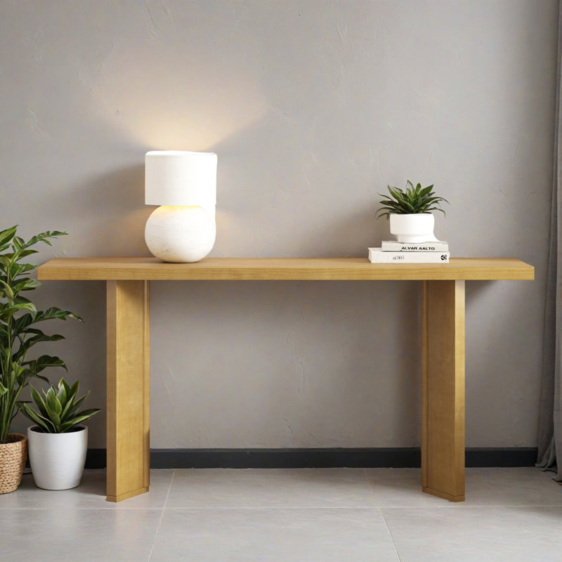 Table d'appoint 63,02 "pour le couloir, Naturel