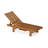 Ermont Outdoor Teak Wood Chaise Lounge