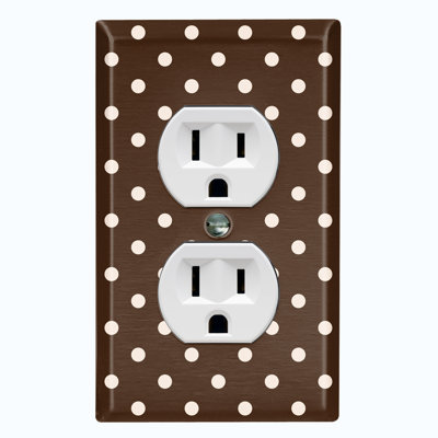 Patterned 1 - Gang Duplex Outlet Standard Wall Plate
