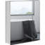 Armoire murale de salle de bain en acier inoxydable - Gardez-la propre et bien rangée. Porte à fermeture en douceur pour plus de tranquillité.