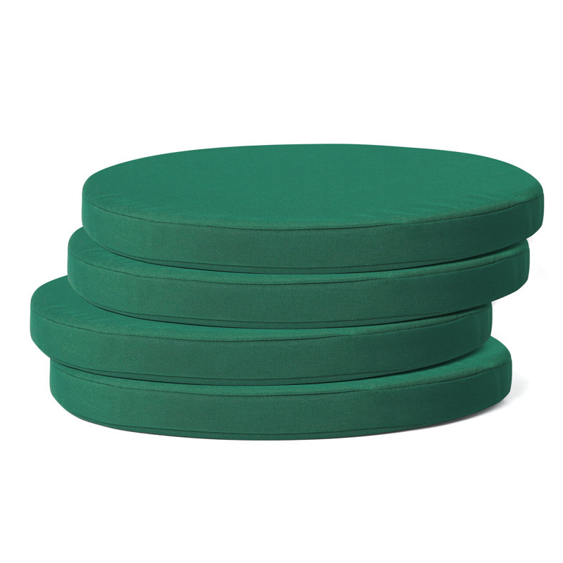  Patio Dining Chair Cushion, Green, 18" W x 18" D