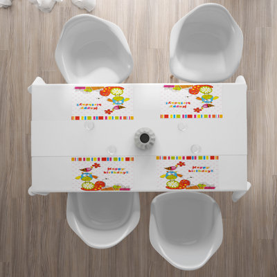 Polyester Polka Dots Rectangle Placemat