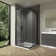 Corner Shower Enclosure 36 In.d X 36 In. W X 72 In. H, Double Sliding Corner Shower Door With 1/4 In. Tempered Glass, Sliding Shower Enclosure In Black