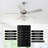 52" Beedle 5 - Blade 2-Tier Crystal Ceiling Fan with Remote Control and Light Kit Included-1855434884