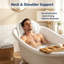 Oreiller de bain Oreiller de baignoire de luxe, oreillers de bain extra doux et confortables pour le cou et le dos de la baignoire