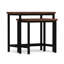 Ensemble de tables de bout gigognes industrielles en bois de manguier et en métal de conception l 25 po Skyler-1677118122