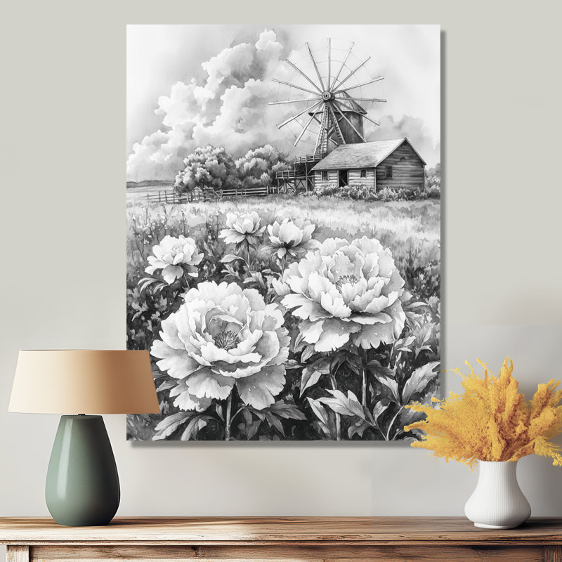 Ginnie - impressions murales florales, Ne s'applique pas, H 40 po x l 30 po, Toile tendue