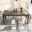 Table de salon extensible de 270 cm (106,5 po), chêne foncé, peut supporter jusqu'à 50 kg (110,23 lb). Grande table pour espace de bureau, 270 cm (106,3 po).