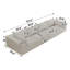 158" Boneless Couch With Feather Filled Cushions, Corduroy Fabric Modular Sofa With Deep Seat Design, Oversized Sectional Couch With Removable Covers, No Assembly Required-447972507