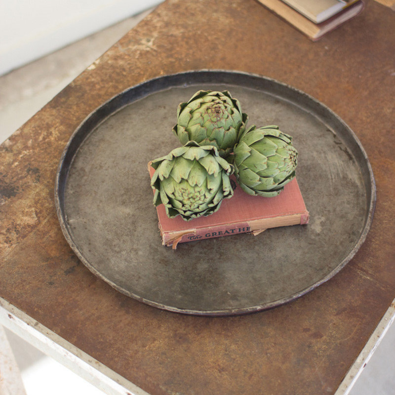 Grasmere Galvanized Steel Tray - Set of 4