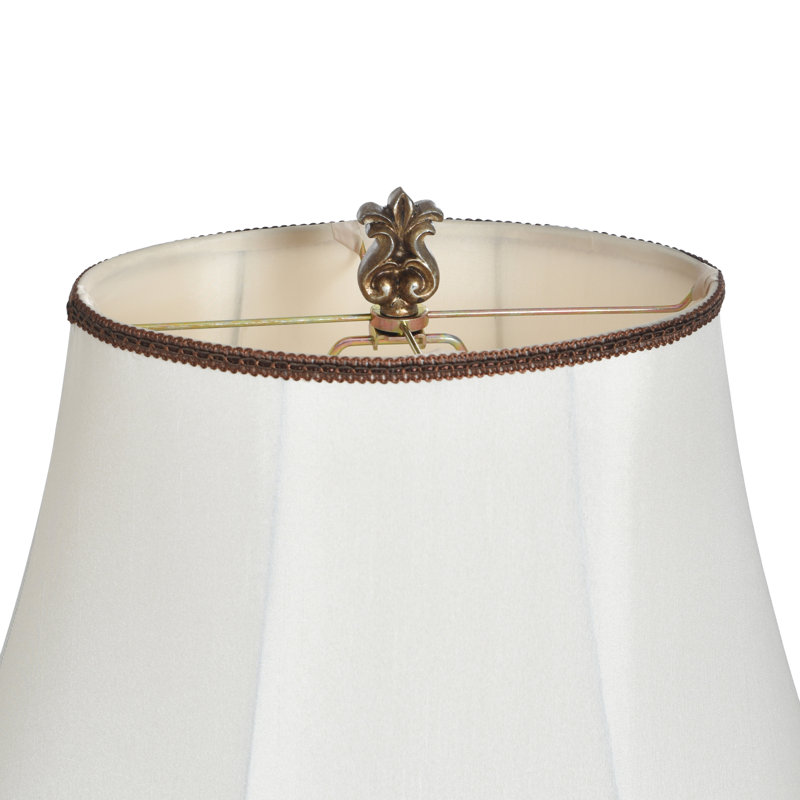Dinius 28" Resin Table Lamp, Cream/Antique Gold, Off-White/Brown