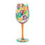 Verre à vin artisanal 15 oz Enesco Lolita Fabulous Florals