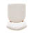 Stackable Dining Chair Set of 4, White Upholstered Dinner Chairs with Oak Color Metal Frame-1265099020-1265099021
