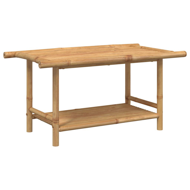 Bay Isle Home™ Coffee Table Bamboo, 17.7"H x 35.4"L x 19.7"W