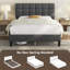 Lit plateforme tapissier Contemporary-1010778106-1010778105