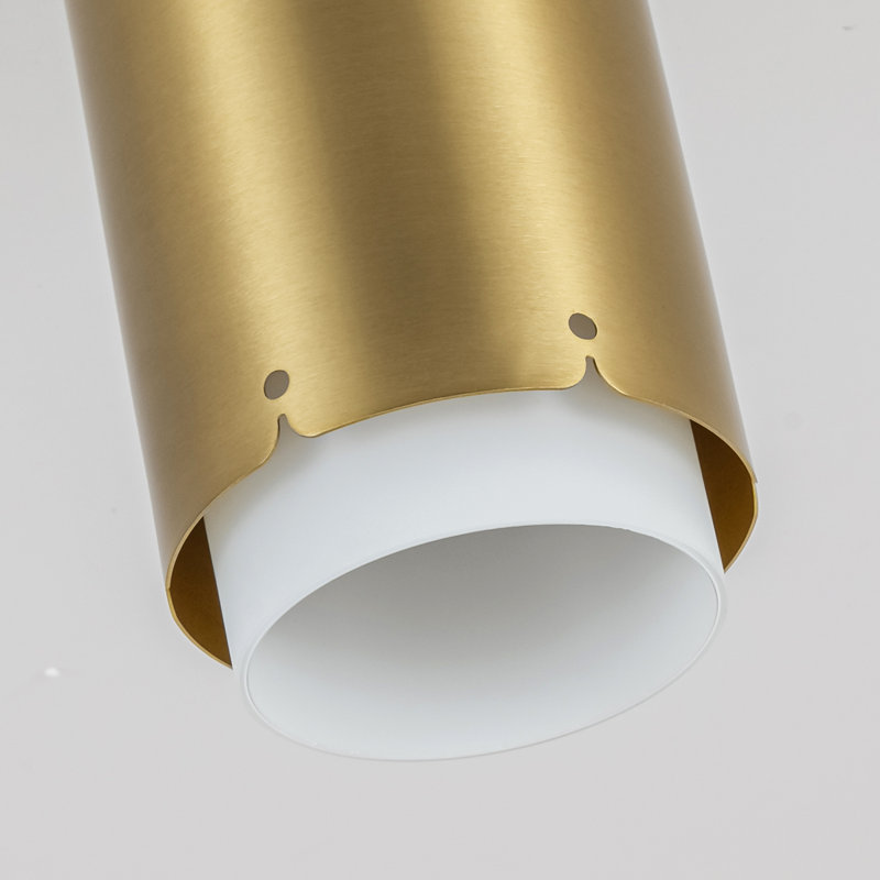 Plafonnier encastré en verre 1 lumière