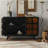 American Retro Checkered Sideboard