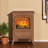 Pensa 22" Freestanding Electric Fireplace Heater Stove W/ Realistic LED Flames Overheat Protection 750W/1500W 16.25" X 11" X 21.5"-1535392199