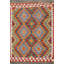 Tapis décoratif géométrique en laine Kilim