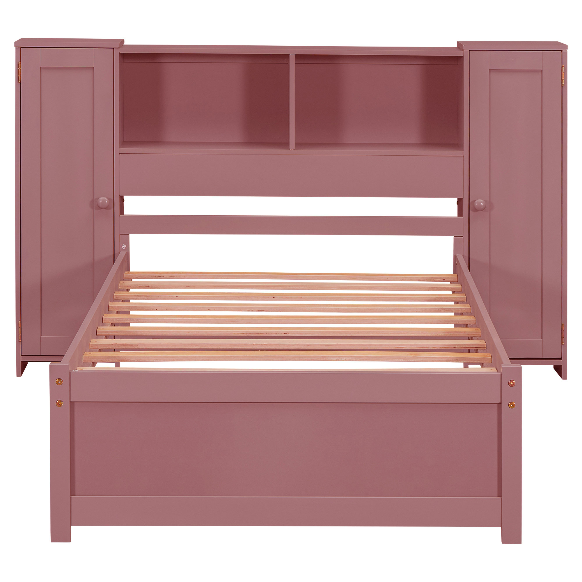 Lark Manor™ Epine Storage Bed With Cabinet and Shelves | Wayfair