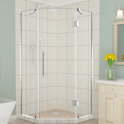 Cabine de douche à charnière inclinable 38 po x 72 po néo Merrick