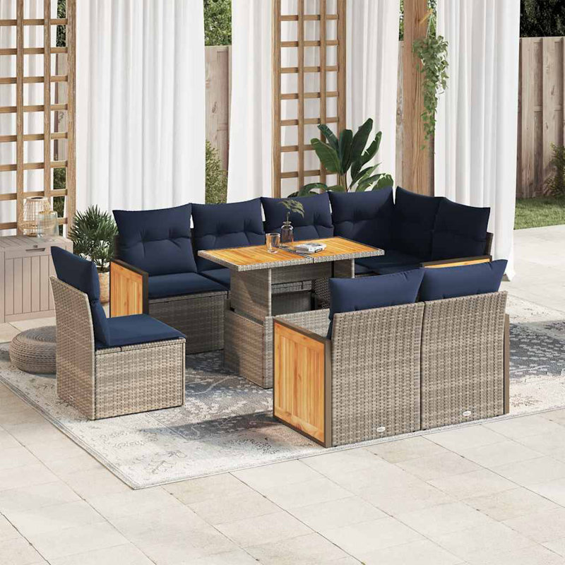 62cm Wide Patio Sofa with Cushions