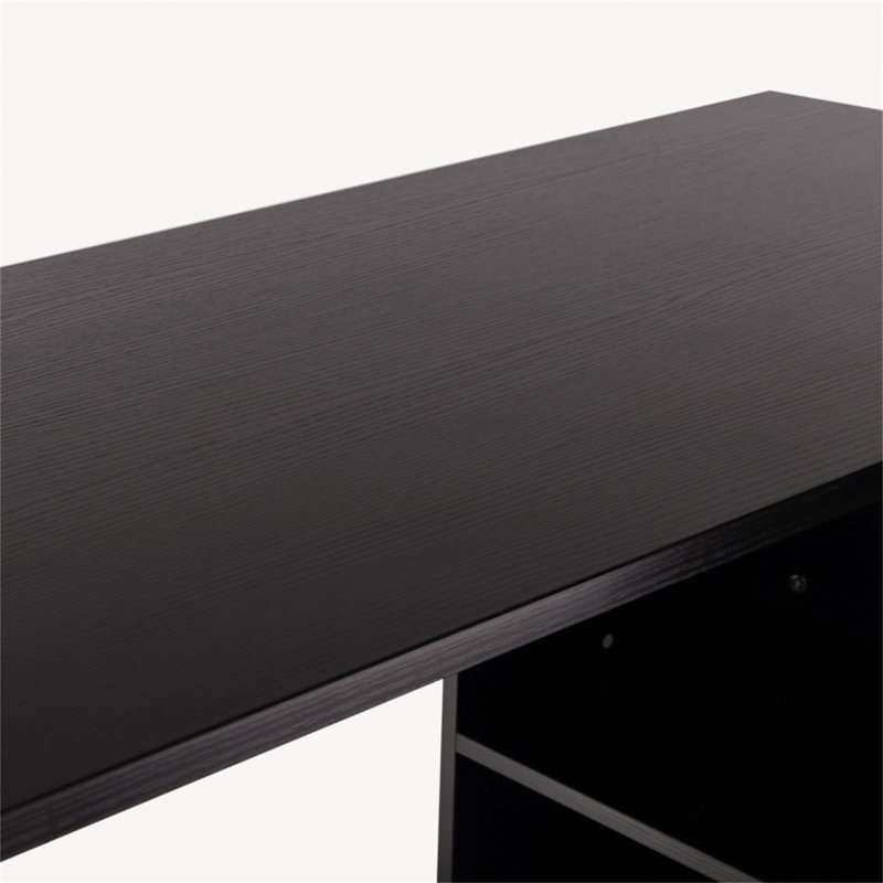 Jamora 162cm Wide 2 -Drawer File Cabinet, Black