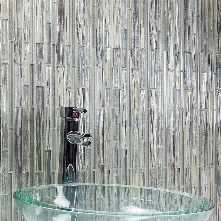 Yves Silver Mosaic Glass Tile