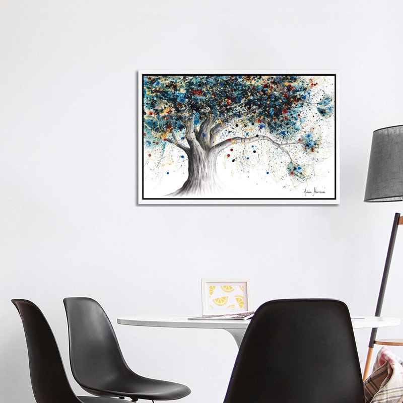 The Midnight Potion Tree by Ashvin Harrison - Print on Canvas, White Framed, 101.6 cm H x 66.04 cm W
