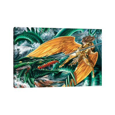 «Raphael Vs Leviathan» par Ruth Thompson, impression sur toile tendue