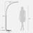 78.3" Led Arced Floor Lamp With Remote Control