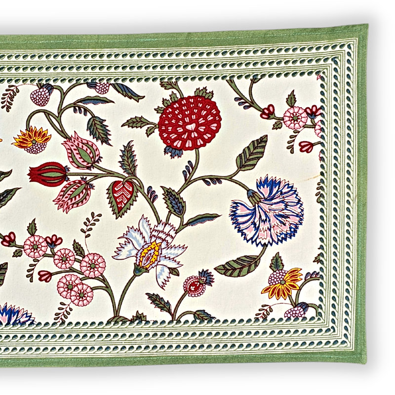 Ensemble de quatre napperons en coton 13 po Fawaka Floral Collection
