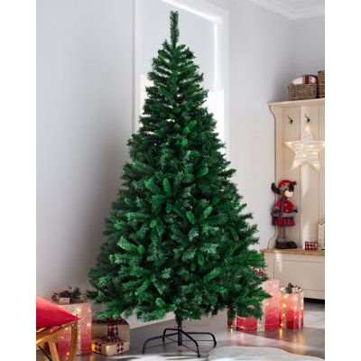 Künstlicher Weihnachtsbaum in Grün mit Ständer