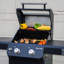 Cuisine d'extérieur à 2 brûleurs autoportante au propane liquide 24 000 BTU avec boîte à fumée Monument Grills Mesa 5 pièces pour l'extérieur