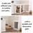 BirdRock Home 3-Panel Wooden Dog Gate, White-1543685586