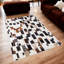 Tapis en peau de vache à motif brique_8,83 po x 12 pi-651865807