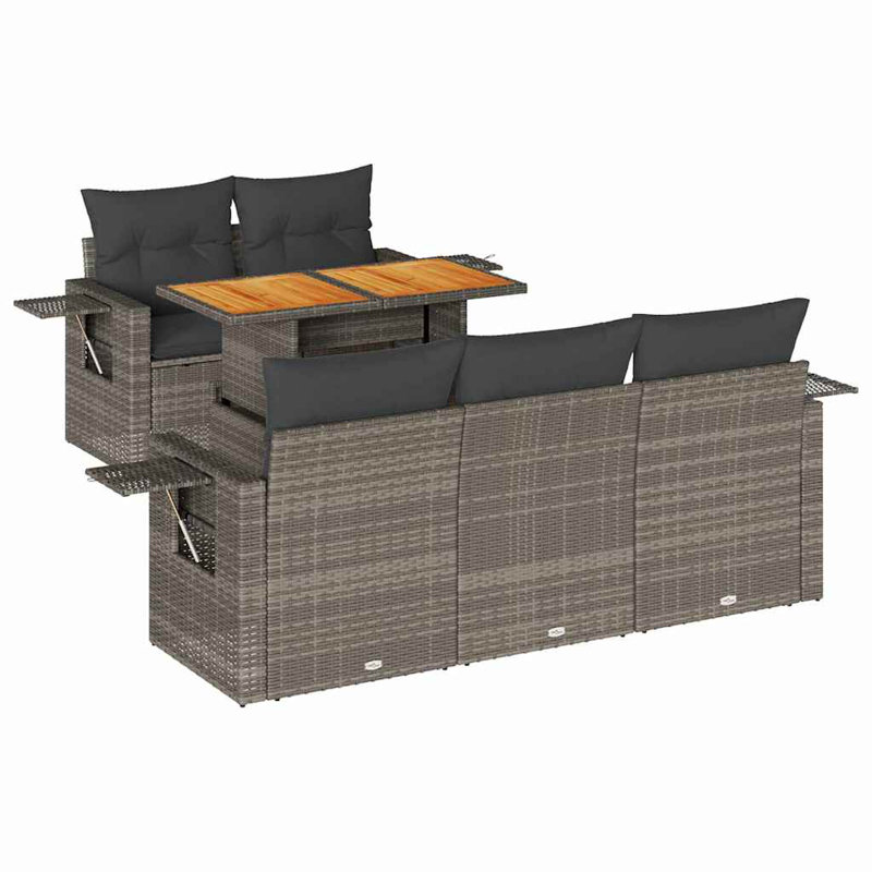  Garden Sofa Set Grey