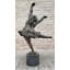 Statue pleine de ballerine, danseuse de ballet, sculpture de bronze à la pirouette arabesque, art original